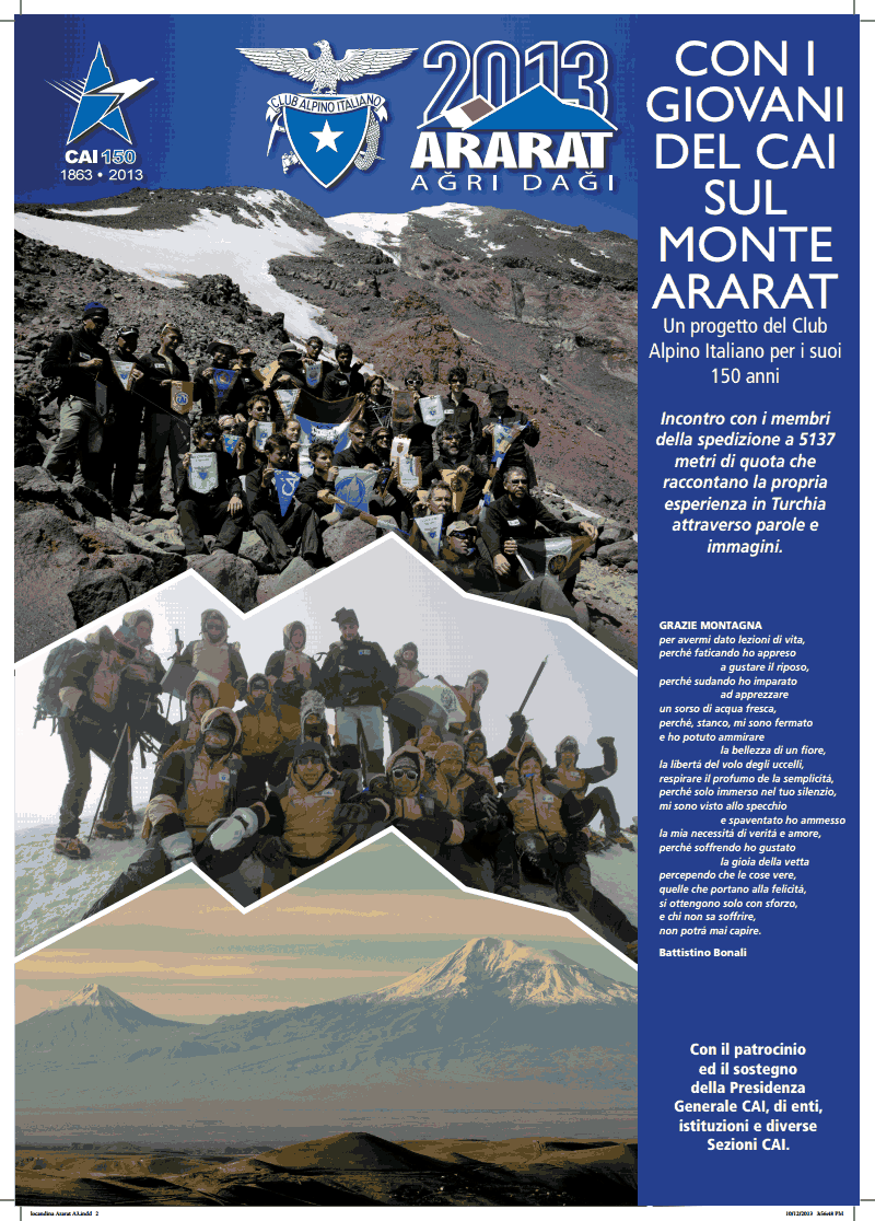 "Con i giovani del CAI sul Monte Ararat"