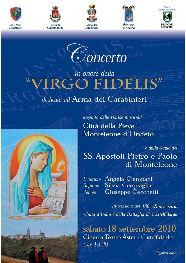 Concerto in onore della "Virgo Fidelis"