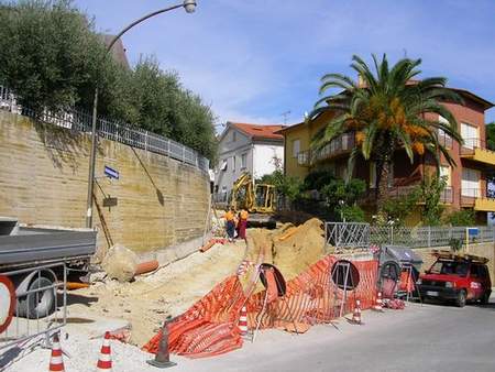 Via Martiri della Libertà, lavori in corso