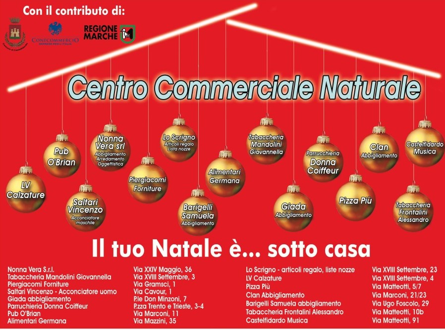 Concluso il progetto del Centro Commerciale Naturale