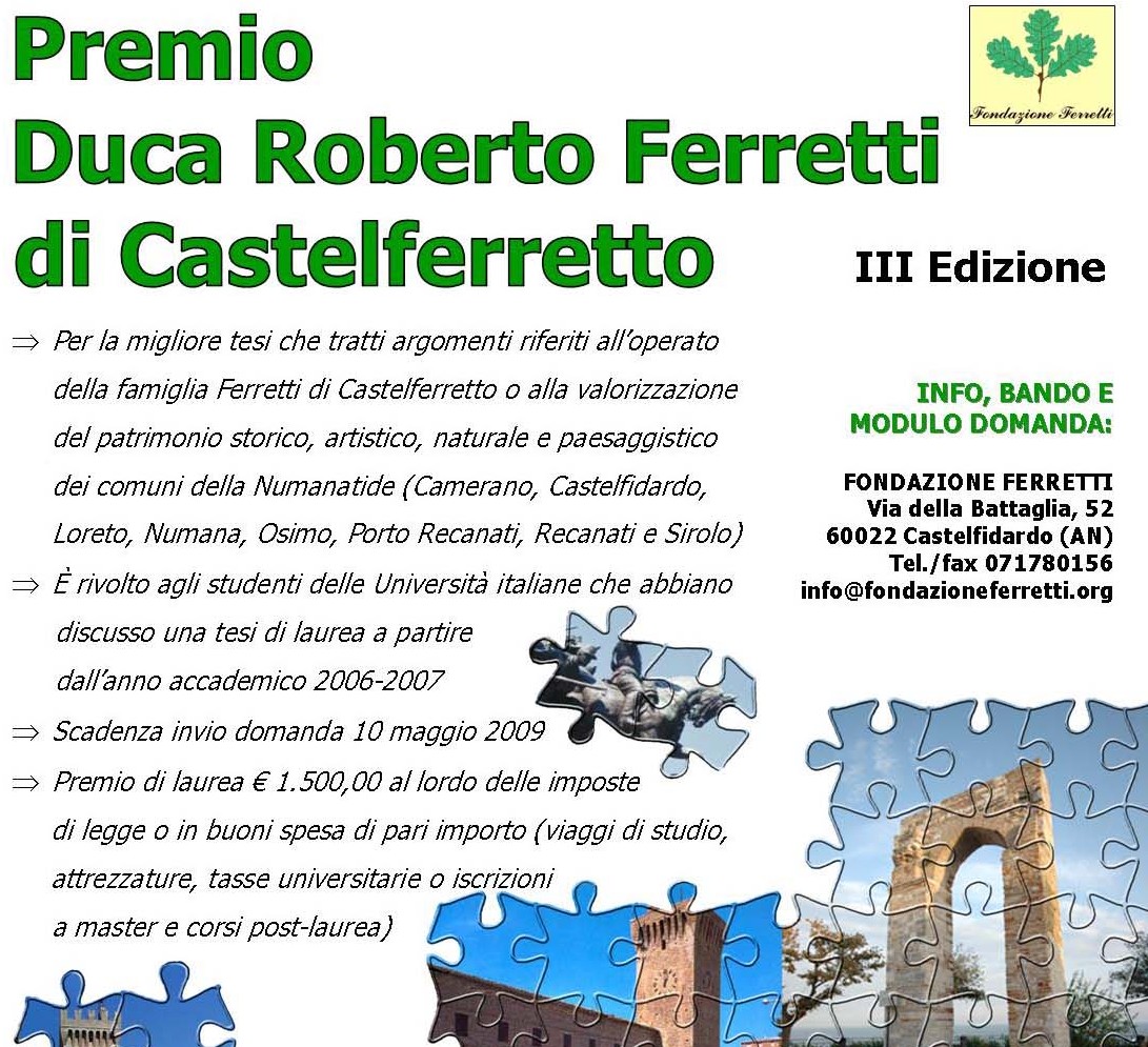 Premio di laurea "R.Ferretti"