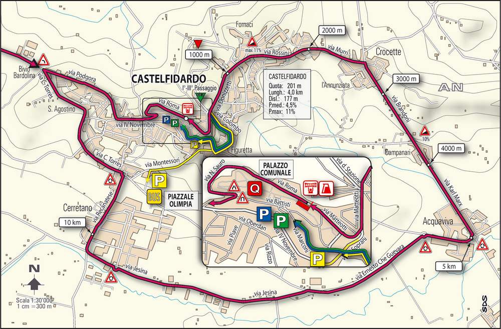 “Tirreno-Adriatico”, provvedimenti sulla viabilità