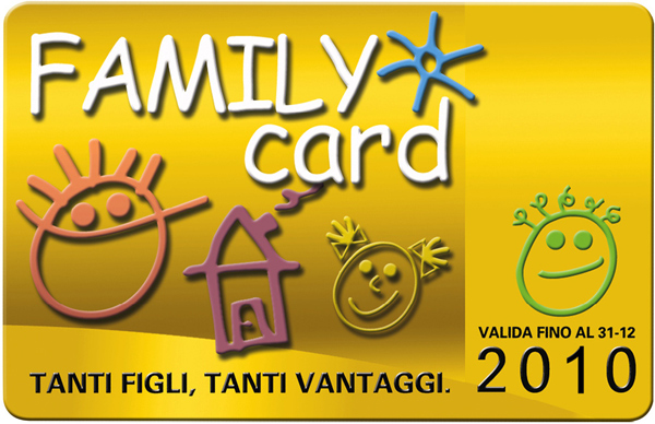 Family Card 2011 per le famiglie numerose