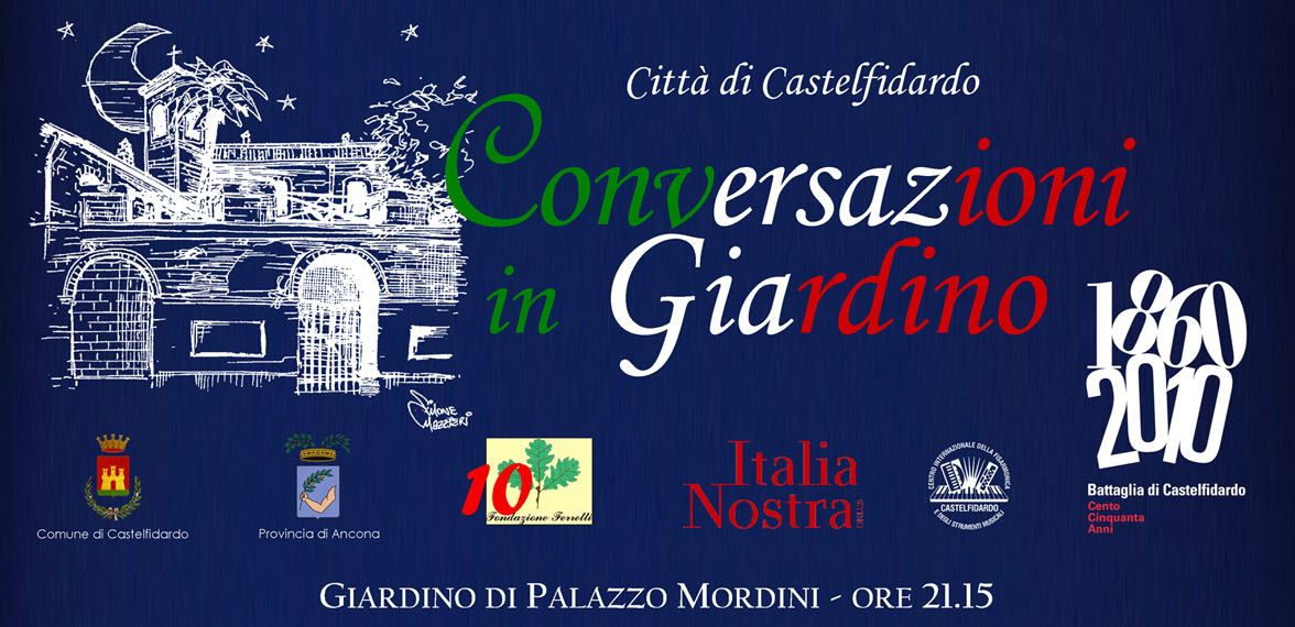 Conversazione in giardino con la scuola di musica