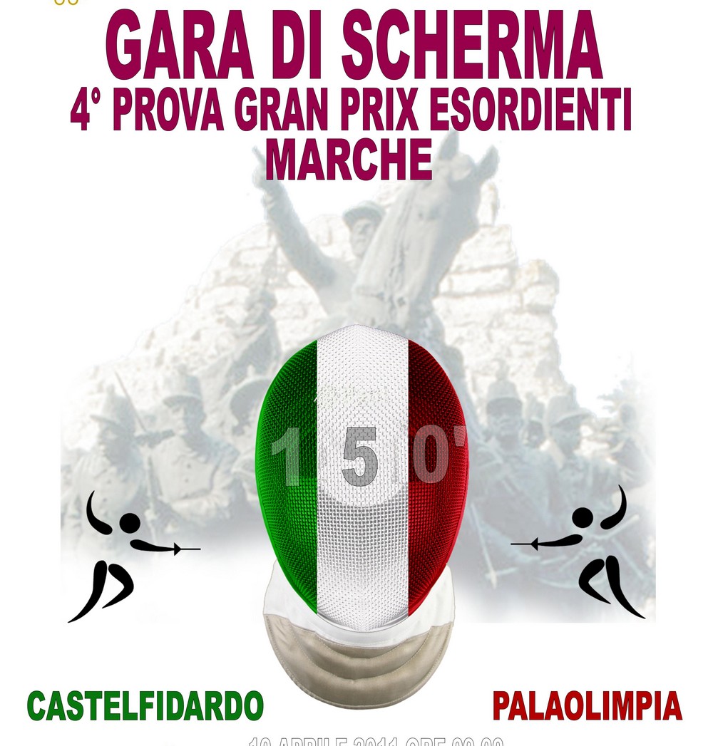 Gran prix esordienti di scherma al PalaOlimpia il 10/4