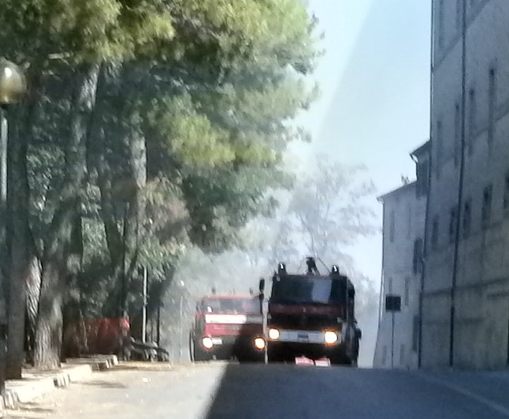 Incendio, chiusa via Roma e limitrofe