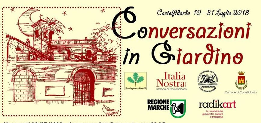 Tornano la "Conversazioni in giardino"