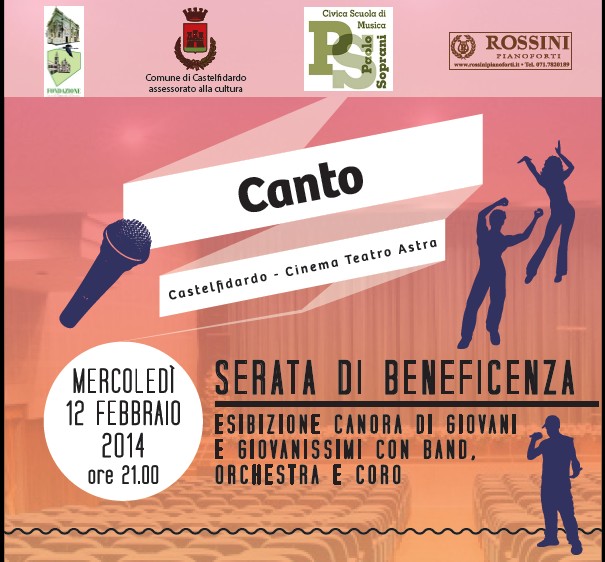 Canto, serata di beneficenza