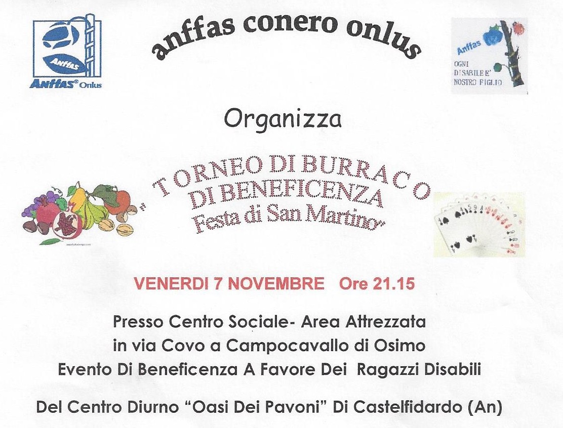 Torneo di burraco “festa di San Martino”