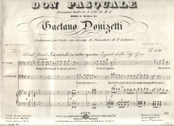 Don Pasquale, inizia la prevendita