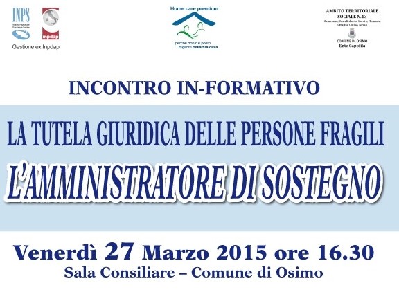 La tutela delle persone fragili, l`amm.re di sostegno