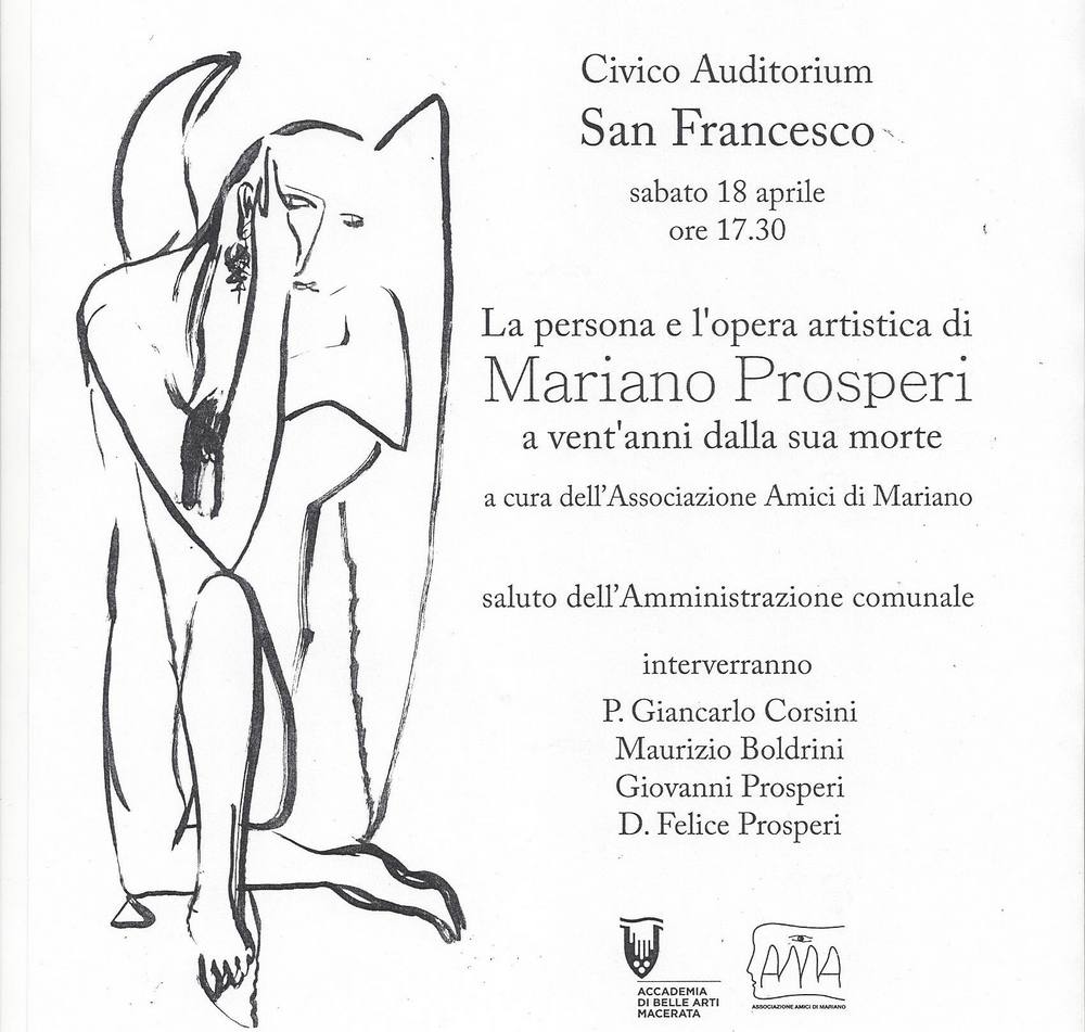 La persona e l’opera artistica di Mariano Prosperi