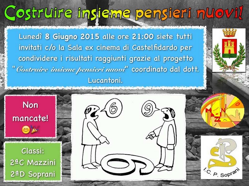 Costruire insieme pensieri nuovi, chiusura del progetto