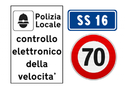 Attivo l`autovelox all`incrocio tra SS16 e SP3