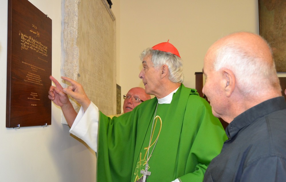 Festa dei Cinquecento, il cardinale scopre la lapide