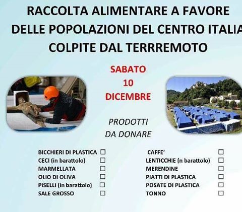 Raccolta pro-terremotati sabato all`Ipersimply