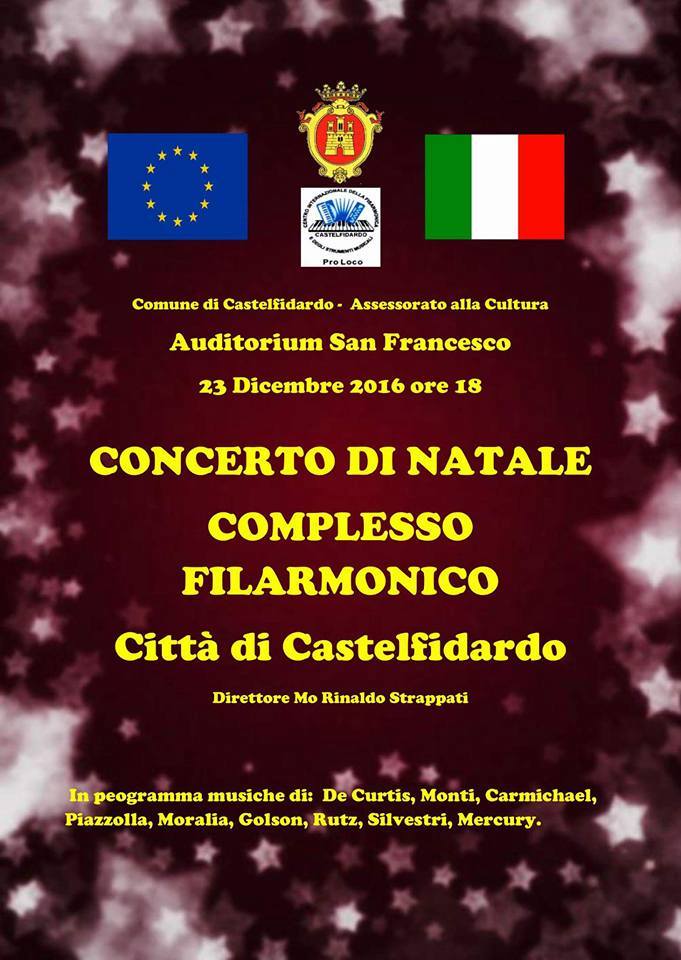 Venerdì concerto di Natale con il Complesso Filarmonico