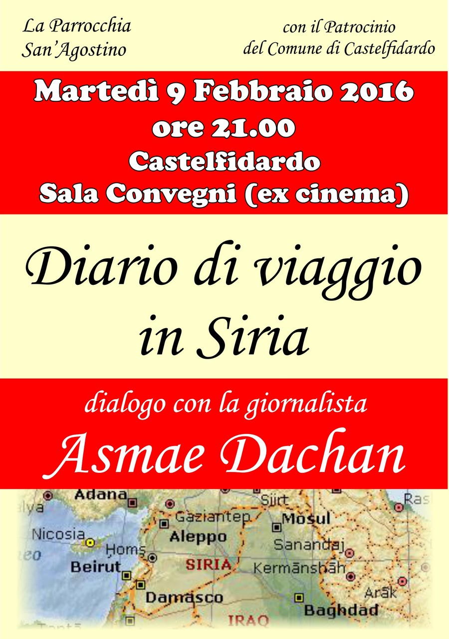 Asmae Dachan martedì 9 in sala convegni