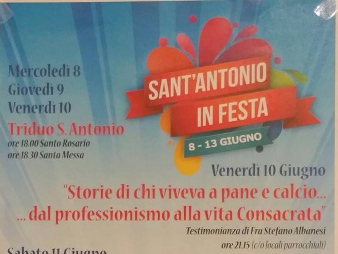 Sant`Antonio in festa, il programma