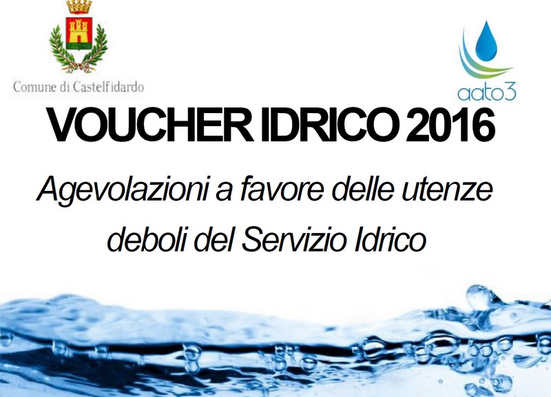 Voucher idrico, domande entro il 30 giugno