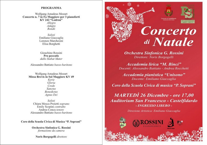 Concerto di Natale per tre pianoforti e orchestra