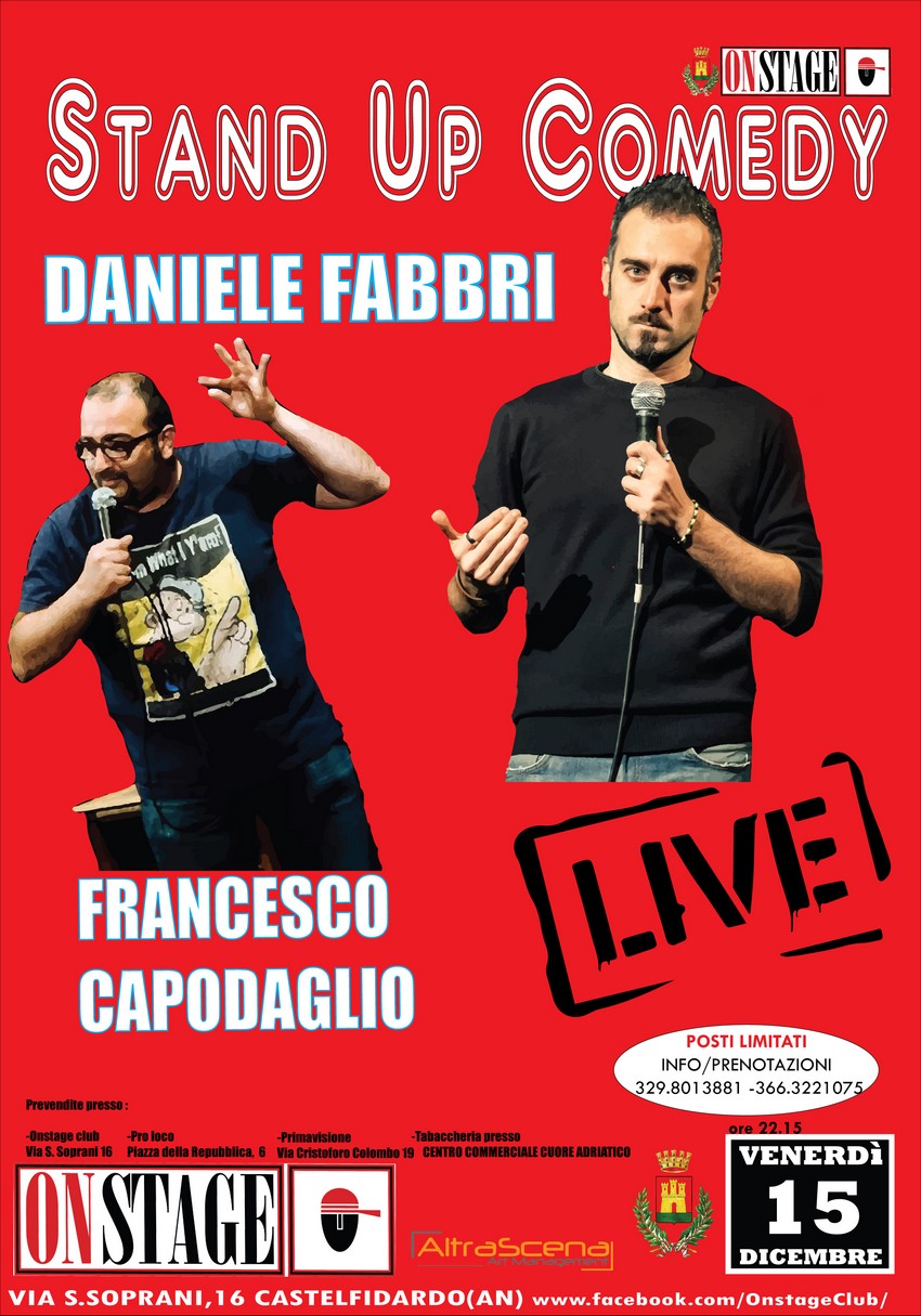 Stand up comedy all`On Stage con Fabbri e Capodaglio