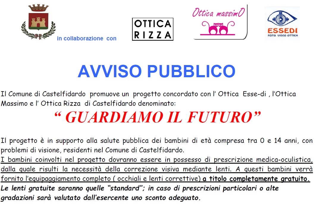 Guardiamo il futuro, agevolazioni per under 14