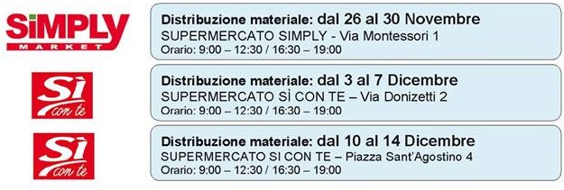 Distribuzione sacchi raccolta differenziata