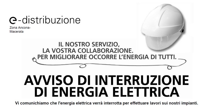 Mercoledì e giovedì interruzioni energia elettrica