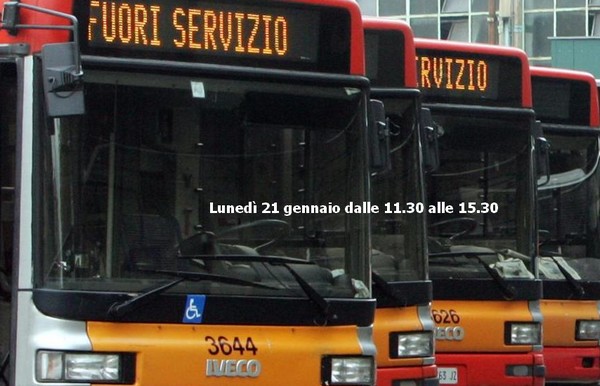 Lunedì sciopero del trasporto pubblico locale di 4 ore