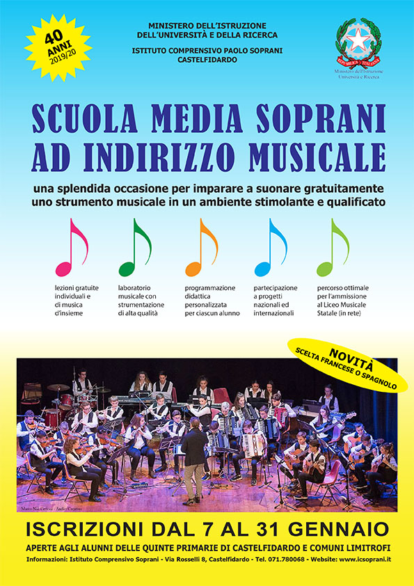 Scuola media Soprani ad indirizzo musicale